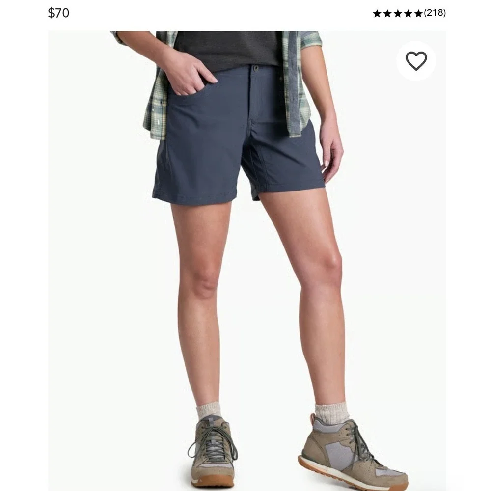 Kuhl Trekr Hiking Shorts 12 Dark Gray Outdoor Stretch Trail Utility 5.5" 6356 - Picture 9 of 9